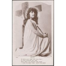 Hymn Card - Faith, c.1905 - Rotary RP Postcard