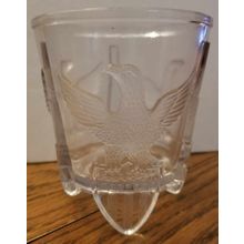 Antique EAPG US Glass Co BULLET EMBLEM SPOONER 1898 SHIELD Spanish Amer War MINT