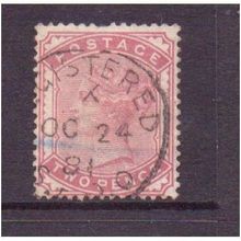 victoria 2d rose red sg168 vfu cv£90