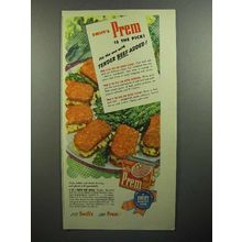 1946 Swift's Prem Meat Ad - Tender Beef Added!