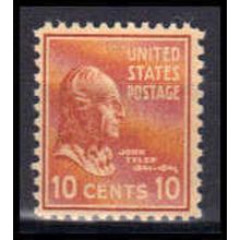815 10c John Tyler Fine MNH B0357