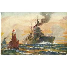 Naval HMS WARSPITE Tuck Oilette Postcard (8755)