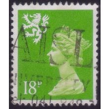 GB SCOTLAND Machin 1971 18p P15x14 Sc#SMH35 - USED @R228