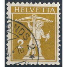 William Tell's Son: 2c Type III - Switzerland 1911 - FH - MiNr 111III (C)