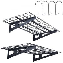 Garage Storage Shelving, 2 Pack, 4 x 2 ft Heavy Duty Garage Shelves Wall Mou...