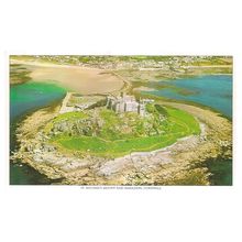 ST. MICHAEL'S MOUNT AND MARAZION,Cornwall unused postcard bigger card =