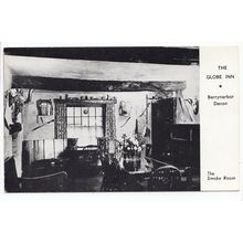 The Globe Inn Smoke Room Berrynarbor Devon Postcard