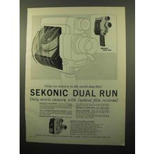 1963 Sekonic Dual Run and 53-EE Movie Cameras Ad