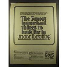 1964 American Gas Association Ad - Home Heating