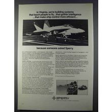 1980 Sperry Defense Systems Ad - Teach People to Fly