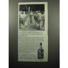 1989 Jack Daniel's Whiskey Ad - Visit Distillery