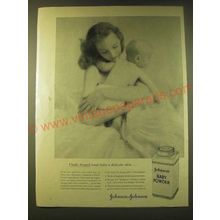 1956 Johnson's Baby Powder Ad - Chafe-Guard your baby's delicate skin