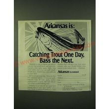 1978 Arkansas Department of Parks & Tourism Ad - Arkansas is: Catching trout