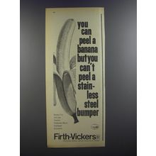 1964 Firth-Vickers Stainless Steel Ad - You can peel a banana