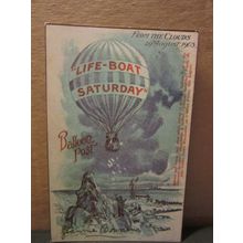1903 life-boat Balloon, PHILLIPS EXHIBITION, LONDON, 1980. unused postcard =