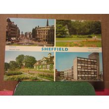 multiview, SHEFFIELD . unused vintage postcard by E T W Dennis. S. 3013 =