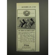 1950 Chipp Hosiery Ad - Chipp imported and domestic hosiery