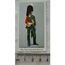 1974 Tea Time Biscuits British Soldiers No. 9 CO Argyll & Sutherland Highlanders