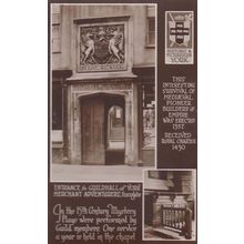 Yorkshire York Mystery Drama Plays Theatre Guildhall Chapel Real Photo Postcard
