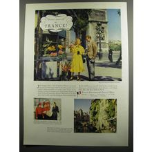 1953 French Government Tourist Office Ad - Picture yourself in France