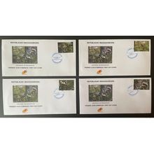 Madagascar 2021 Mi. 2718 - 2721 Lemuriens Faune propithecus 4 FDC 1er Jour
