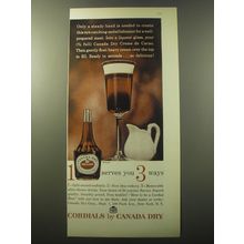 1960 Canada Dry Crme de Cacao Cordials Ad - 1 Serves you 3 ways