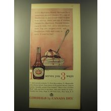 1960 Canada Dry Blackberry Flavored Brandy Ad - 1 Serves you 3 ways