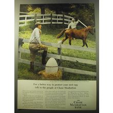 1960 The Chase Manhattan Bank Ad - Morgan stallion colt Nabob's Welcome