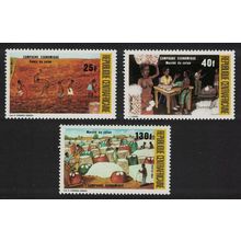 Central African Rep. Economic Campaign 3v 1984 MNH SG#1055-1057