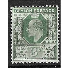 CEYLON 1910-11 EDVII 3c MINT SG293