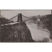 Clifton Suspension Bridge and River Avon, Bristol, 1905 - Belfield Postcard
