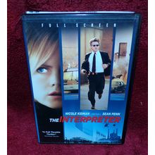 DVD AND CASE - 2004 UNIVERSAL PICTURES- THE INTERPRETER-RATED-PG13