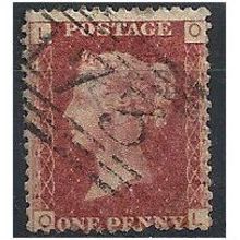 1858 SG43 1d Red Plate 101 Fine Used Check Letters "OL".