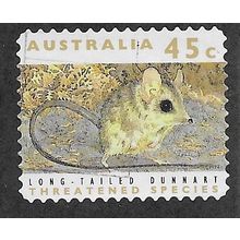 AUS 1992 45c (S/A) 'LONG TAILED DUNNART'(PHOS )(LITHO) FINE USED (EBID60-042)