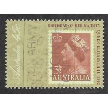 AUS 1992 45c 'QUEENS BIRTHDAY' FINE USED (EBID68-731)