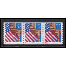 Used 2913 32c U.S. Flag Over Porch Very Fine PNC 66646/3 PA3505