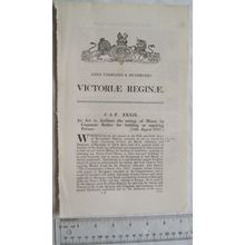 1848 Act of Parliament: raising money building or repairing prisons