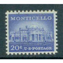 1047 20c Monticello Fine MNH MA0142