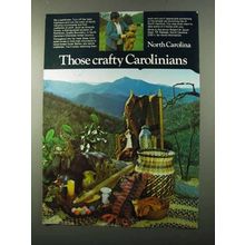 1971 North Carolina Tourism Ad - Crafty Carolinians