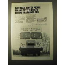 1971 Liberty Mutual Ad - Sitting in a Parked Bus