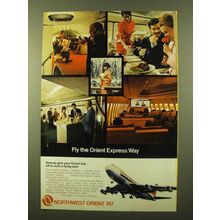1971 Northwest Orient Airlines Ad - Fly Orient Express