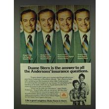 1978 State Farm Insurance Ad - Duane Stern the Answer