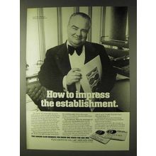 1979 Diners Club Ad - Impress The Establishment