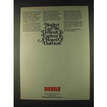 1979 Diebold Incorporated Ad - Neglect Can Be Difficult