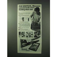 1983 Bostik Pop Rivetool Ad - Nuts and Bolts Aren't