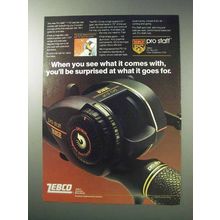 1986 Zebco Pro Staff 110 Baitcast Reel Ad - Surprised