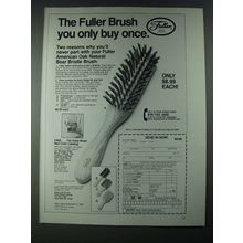 1987 Fuller American Oak Natural Boar Bristle Brush Ad