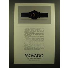 1988 Movado Sapphire Museum Watch Ad