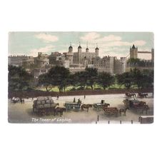 TOWER OF LONDON.unused antique postcard by G. Smith c.1905 stamp removed #