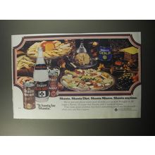 1973 Shasta Soda Ad - Shasta. Shasta diet. Shasta mixers. Shasta anytime